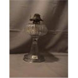 STIPPLED FISHSCALE & RIB LAMP, 11"B, 1880 CIRCA 