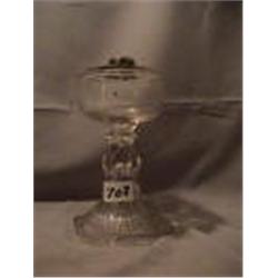 TEARDROP & EYE WINKER/PLAIN FONT LAMP, 9 1/2"C, 1880 CIRCA 