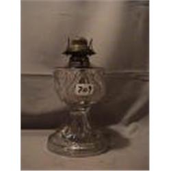 PEAR & HORSESHOE LAMP, 10 1/2"B, 1880 CIRCA 
