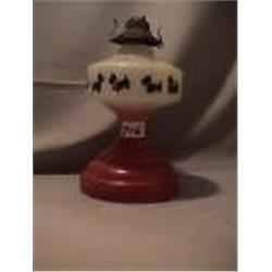 SCOTTIE DOG LAMP, 11 1/4"B, 1920 CIRCA 