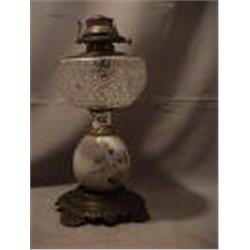 SEARS COMPOSITION LAMP, 12 1/2"B, 1870 CIRCA 