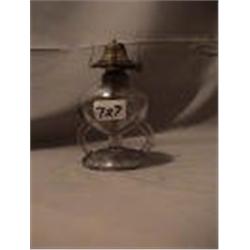 RIPLEY PATTERN FINGER LAMP, 6 1/2"B, 1868 PERIOD 