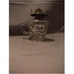 FINGER "PAT. JULY 18, 1871" LAMP, 5 1/4"B, 1870 CIRCA 