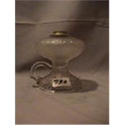 RIVERSIDE REGAL LONG PANEL FINGER LAMP, 5 1/4"C, 1880 CIRCA 