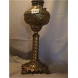 BRASS BOUQUET - NEW JUNO LAMP, 17"B, 1890 CIRCA 
