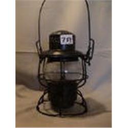 RAILROAD LAMP, D&RG RAILROAD, 9 1/4"T, 1890 CIRCA 