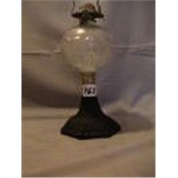 HEART & STAR LAMP, 10 1/2"B, 1870 CIRCA 