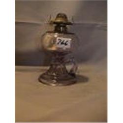 LATE FINGER LAMP, 7 3/4"B, 1910 CIRCA 