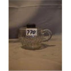 TURKEY FOOT FINGER LAMP, 3 3/4"C, 1890 CIRCA 