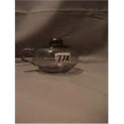 PLAIN FINGER LAMP, 3 1/2"C, 1895 CIRCA 