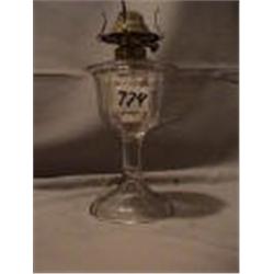PRESS BASS LAMP, CHIP, 9 1/4"B 1876 CIRCA 