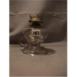 LATE FINGER LAMP, 6 1/2"B, 1905 CIRCA 