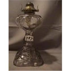 DEWDROPS & PETAL LAMP, 11 1/2" B, 1890 CIRCA 