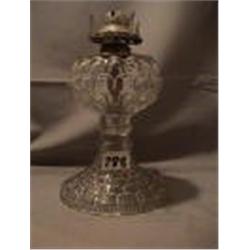FISH SCALE LAMP, 10 3/4"B, 1890 CIRCA 