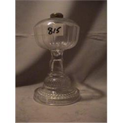 ECLIPSE PATTERNED LAMP, 9"C, 1880 CIRCA 