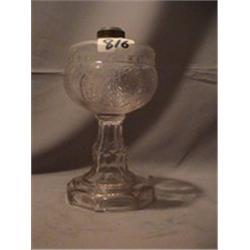 WHEAT-IN-SHELL LAMP, 8 3/4"C, 1880 CIRCA 