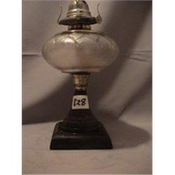 TASSEL-IRON BASE LAMP, 11 'B, 1870 CIRCA 