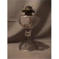 BEADED PANEL/FRAANCIS BASE LAMP, 8 1/4"B, 1890 CIRCA 
