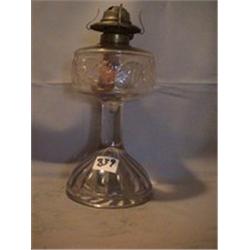 ROSA CLEAR LAMP, 11 3/4"B, 1890 CIRCA 