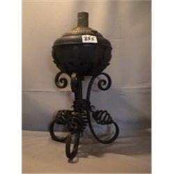 IRON BOUQUET LAMP, 17"FH, 1890 CIRCA 