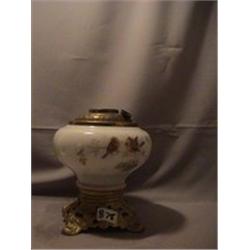 LAMP/BIRD LAMP, 8 1/2"C, 1890 CIRCA 