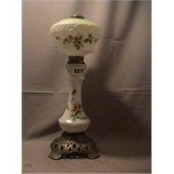 GLASS 3 BASE LAMP, 16 1/2"C, 1890 CIRCA 