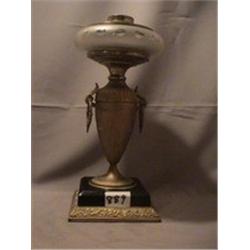 URN STEM COMPOSITION LAMP, 13"C, 1870 CIRCA 