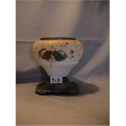 FLORAL LAMP BASE, 7 1/4"R, 1890 CIRCA 