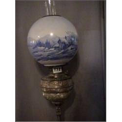 SILVER PLATE PIANO LAMP, 55 1/2"CH, 1890 CIRCA 