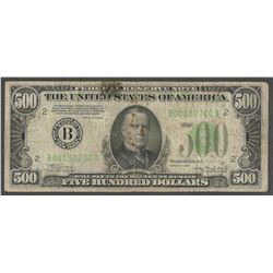 1934 $500 Federal Reserve Note New York