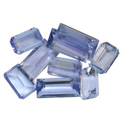 6.52 ctw Rectangular Step Mixed Tanzanite Parcel