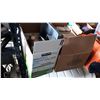 Image 1 : 2 BOXES OF PANS, ROASTING PAN, AND BAKING TRAYS