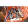 Image 2 : TOTE OF TOOLS, PRYBAR, FILES, AND HAMMERS