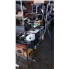 Image 1 : METAL ADJUSTABLE SHELF AS IS AND BLACK PLASTIC SHELF