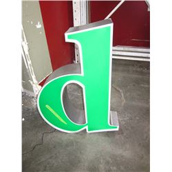 LIGHT UP LETTER "D" OR "P"