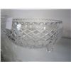 Image 2 : PINWHEEL CRYSTAL FOOTED BOWL