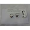 Image 1 : 2 VINTAGE STERLING RINGS BOTH 5 HAVE SEMI PRECIOUS STONES