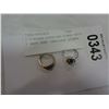 Image 2 : 2 VINTAGE STERLING RINGS BOTH 5 HAVE SEMI PRECIOUS STONES