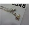 Image 2 : 18K GP NECKLACE W/ REAL PEARL PENDANT