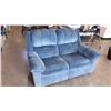 Image 1 : BLUE RECLINER LOVE SEAT