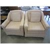 Image 1 : 2 STRIPED ARM CHAIRS
