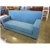 Image 1 : NEW ASHLEY BLUE FABRIC CUSTOM SOFA RETAIL $2000