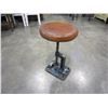 Image 1 : VINTAGE INDUSTRIAL CAST IRON BARSTOOL