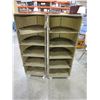 Image 1 : 2 ROLLING FABRIC SHELFS