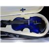 Image 2 : BLUE VIOLIN IN CASE