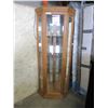 Image 1 : OAK CORNER DISLAY CABINET BY BUHLER FURNITURE