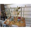 Image 2 : WOODEN TRAY W/ 2 JEWELERY TREES W/ CONTENTS
