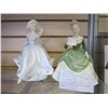 566  COALPORT FIGURINE LADIES OF FASHION DEBBIE  SLIGHT BOTTOM DAMAGE AND ROYAL DOULTON FIGURINE SOIREE 