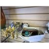 LOT OF MINIATURE EASTERN FIGURES AND SNUFF BOTTLE