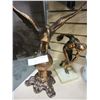 Image 2 : CAST EAGLE ON GLOBE AND BRONZE DISCUS THROWER